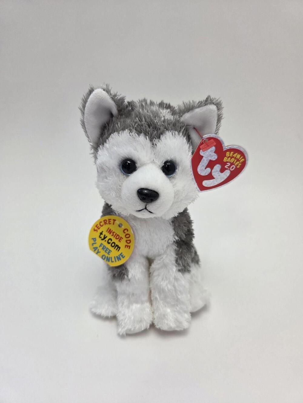 Ty Beanie Baby 2.0 “Sledder” the Husky! *Rare Yellow Test Market Tag*